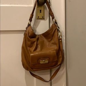Camel color  COACH shoulder or cross body